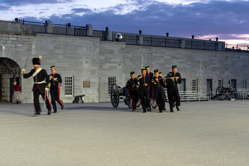 Illustration for article titled Selected Pictures from the Fort Henry Sunset Ceremony 2019 Finale